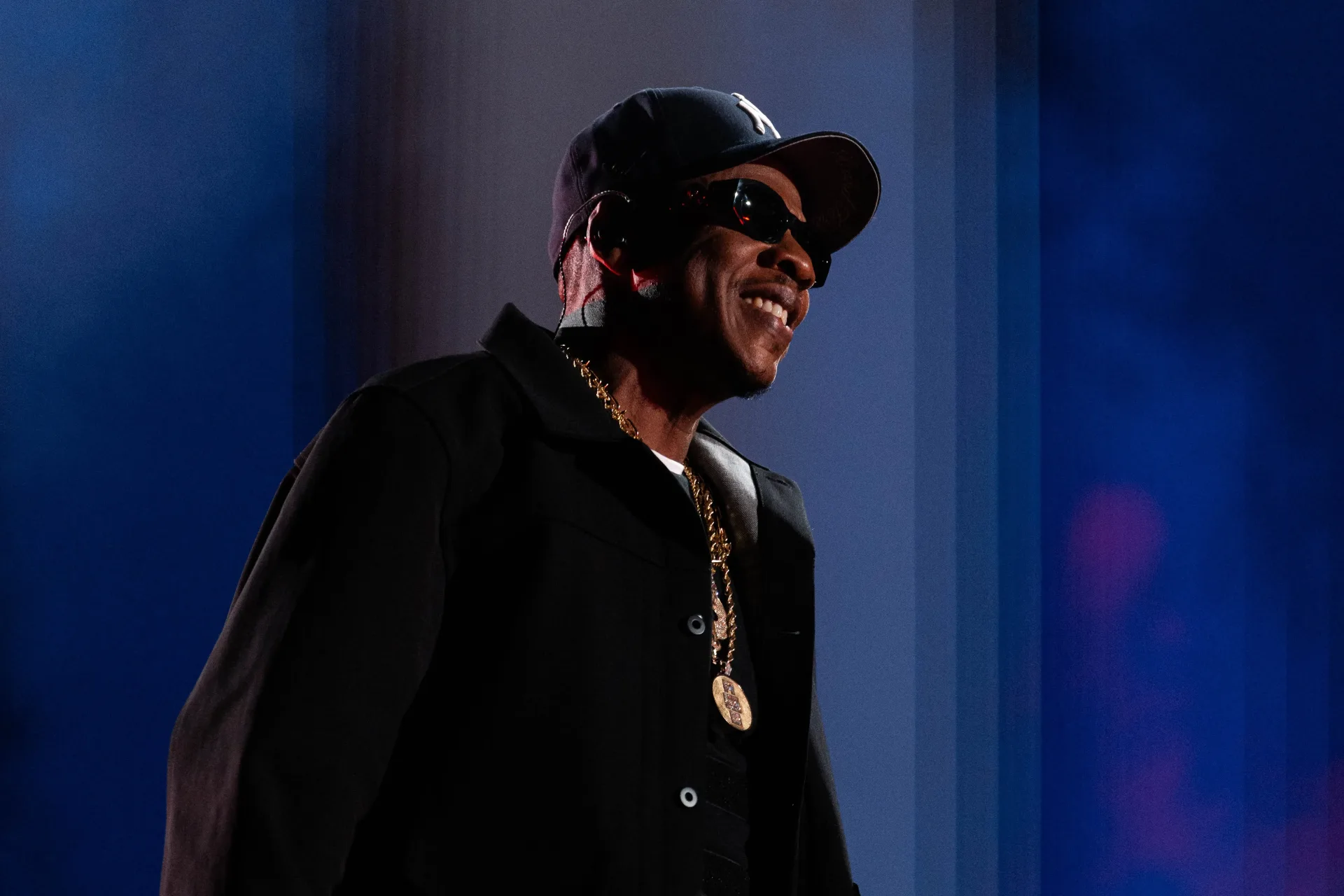 Jay-Z performing during the ‘Jay-Z 30’ finale at SoFi Stadium