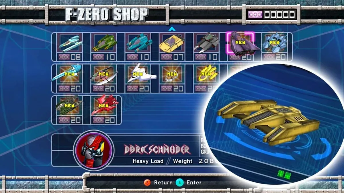 F-Zero GX racing at high speed on a futuristic course