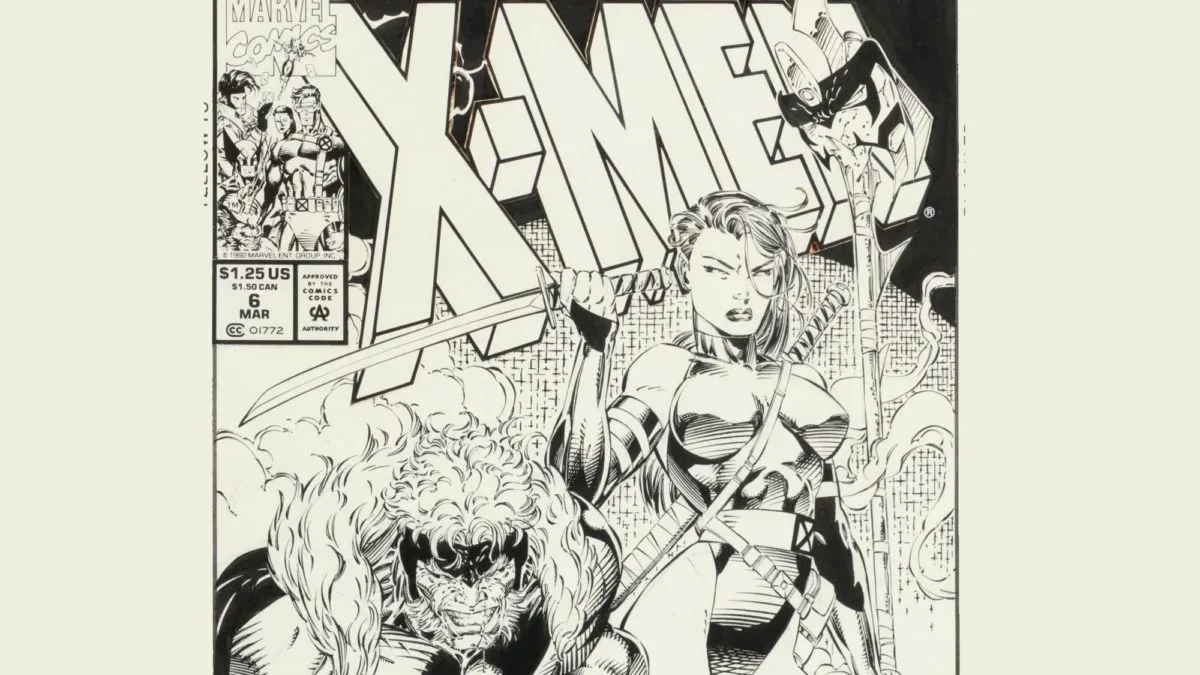 Jim Lee original cover art for X-Men #6