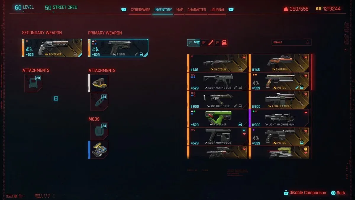 Dual Wielding in Cyberpunk 2077