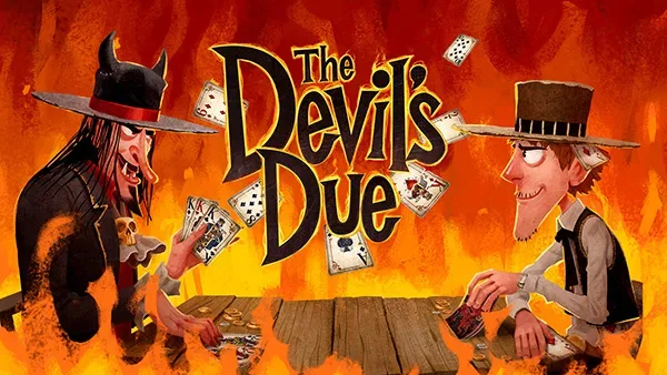 The Devil’s Due shows a demonic poker battle with cards and a suspicion mechanic