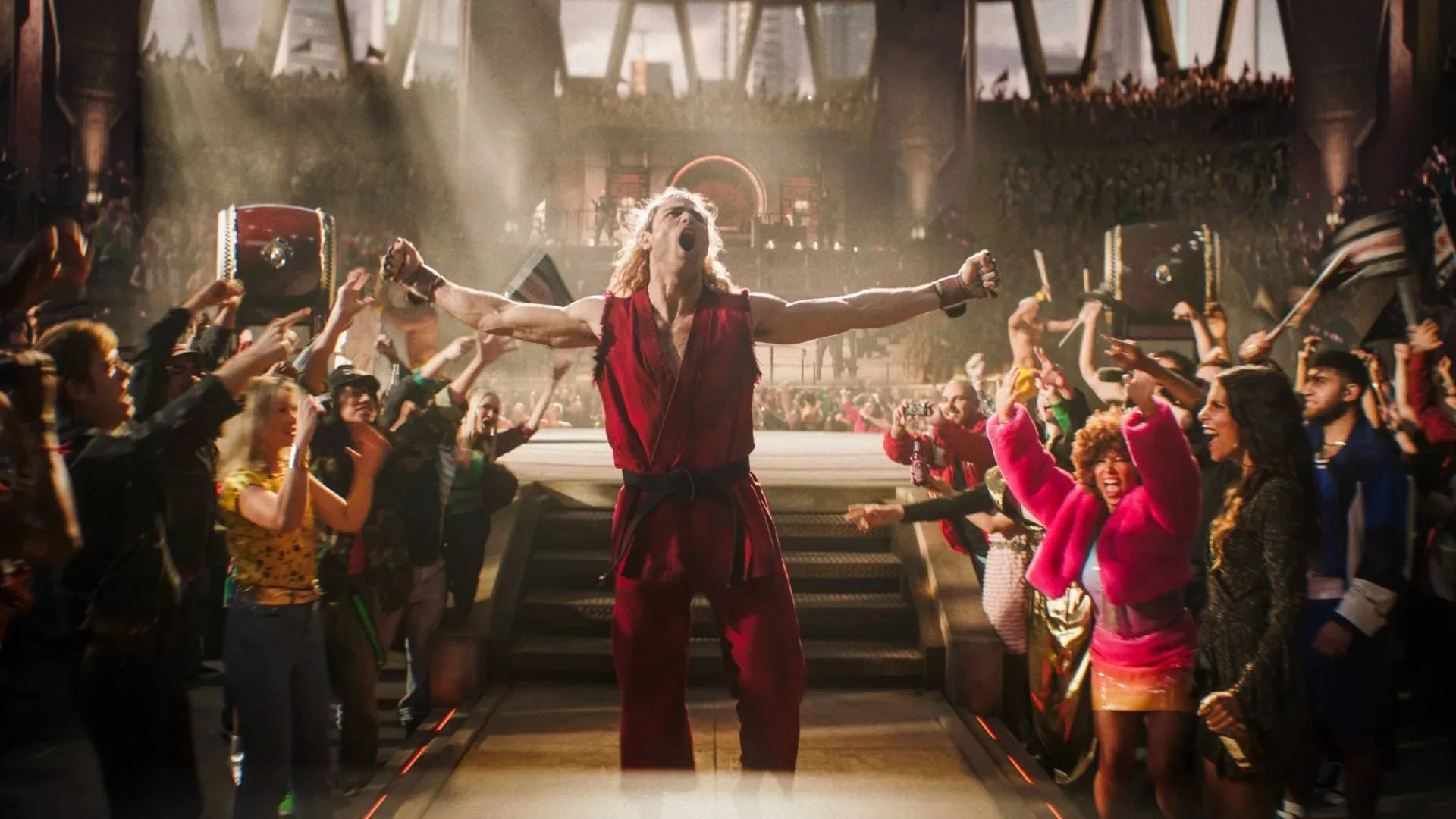 Andrew Koji as Ryu and Noah Centineo as Ken in the live-action Street Fighter film