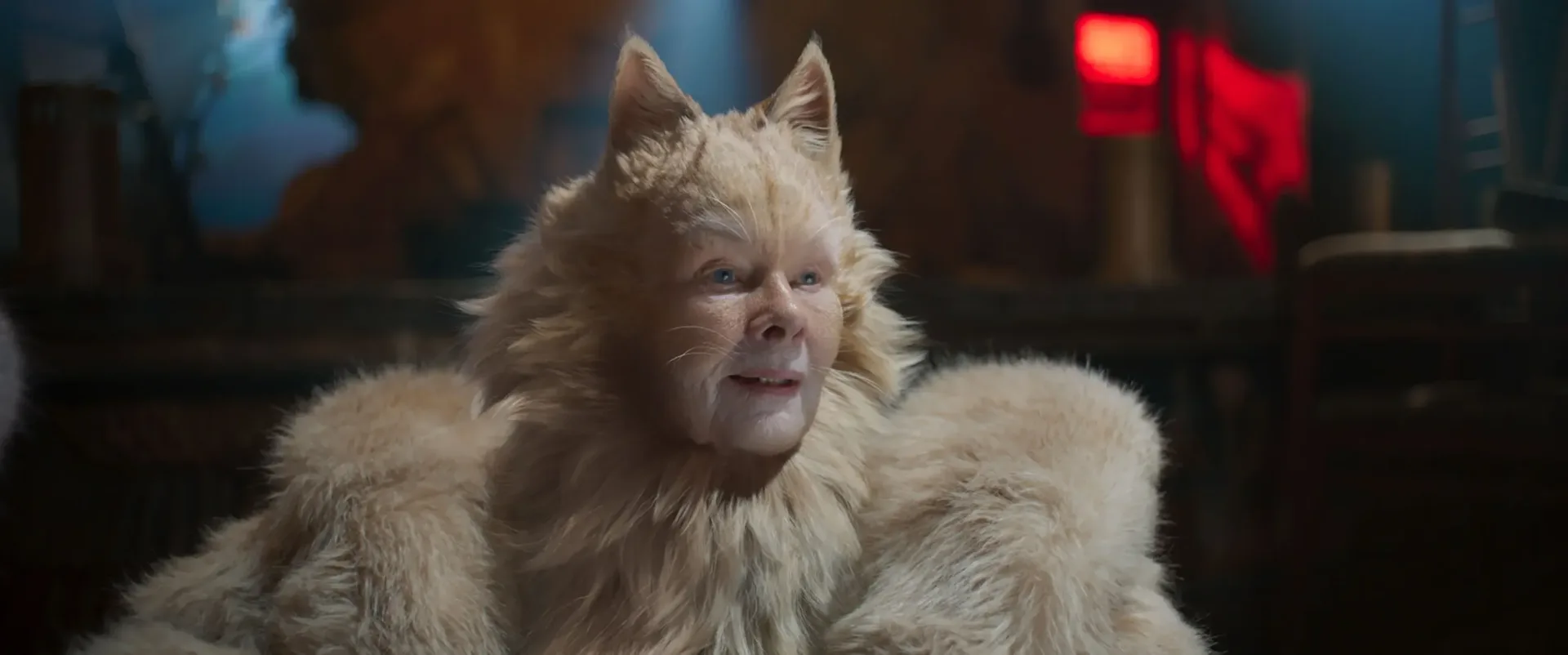 Judi Dench as Old Deuteronomy in the 2019 film Cats