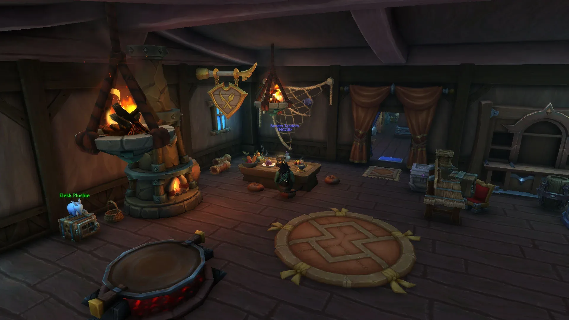 Interior room in a customized World of Warcraft player house