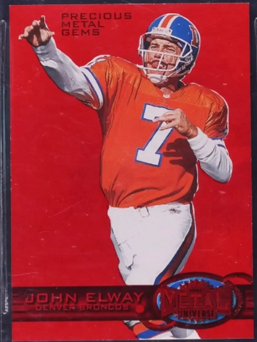 1997 Flair Showcase Legacy Row 0 Masterpiece John Elway one-of-one card