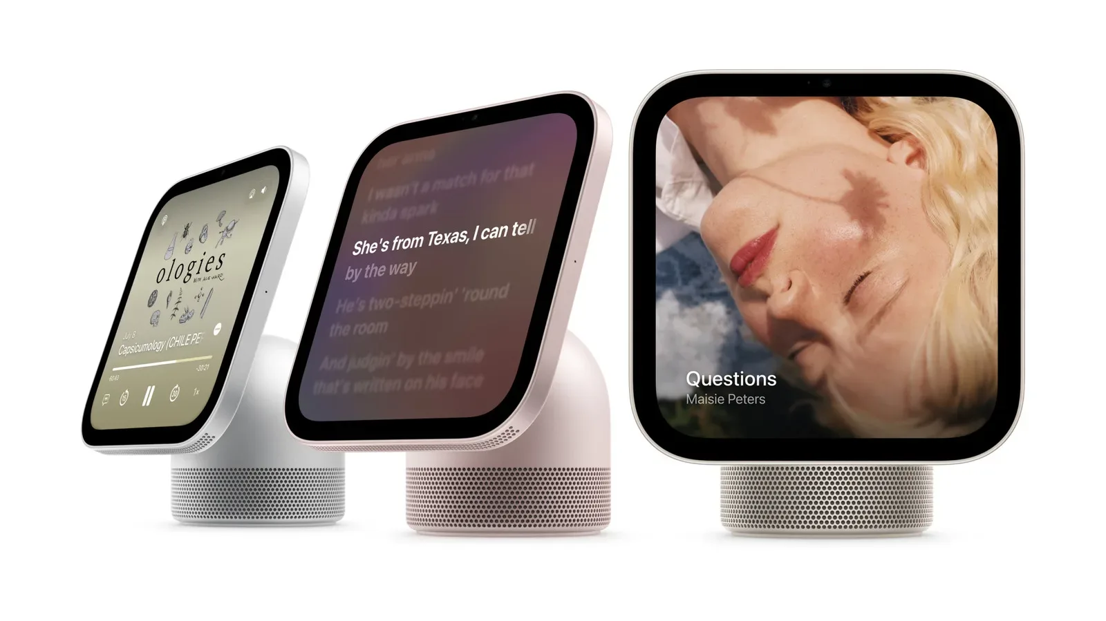 Apple HomeView tabletop smart display with adjustable speaker base