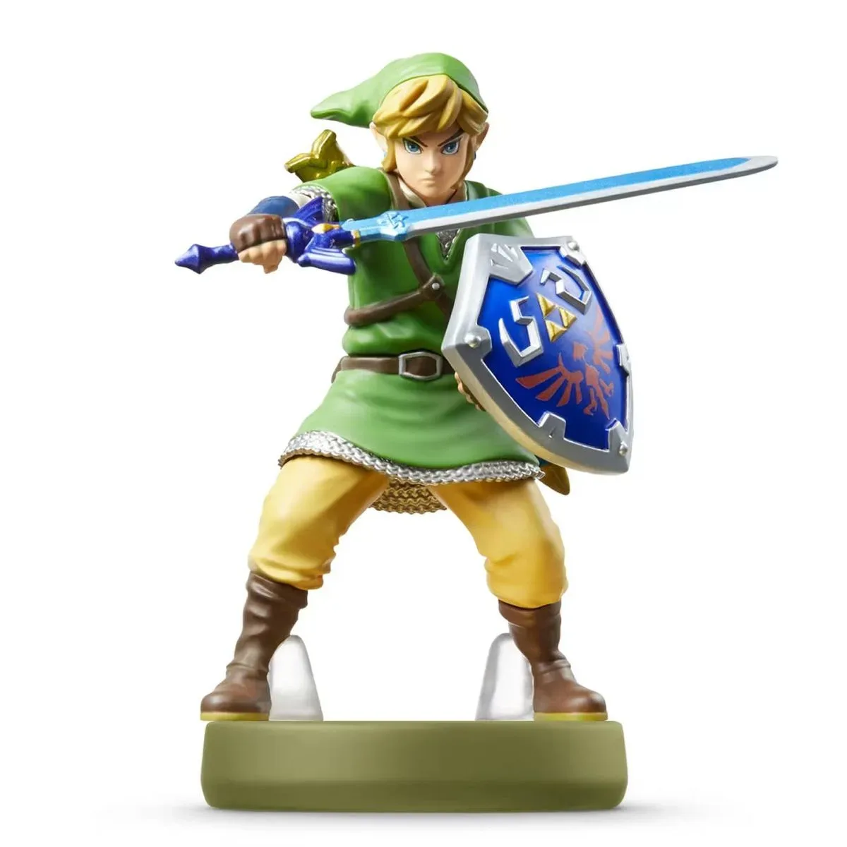Image of the Skyward Sword Legend of Zelda Link amiibo with a white background.