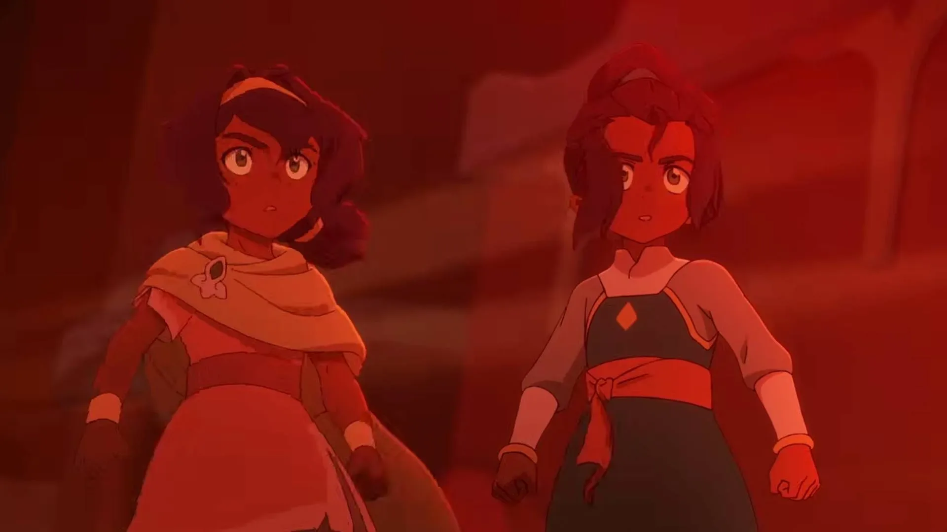 Pavi and Nisha in Avatar: Seven Havens, the first twin Avatars