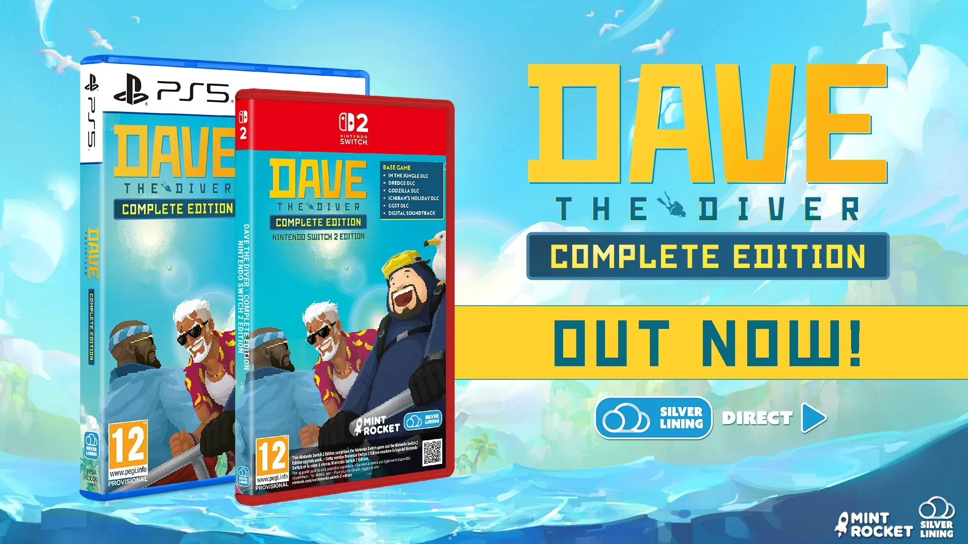 Dave the Diver Physical Complete and Collector’s Editions for PlayStation 5 and Nintendo Switch 2