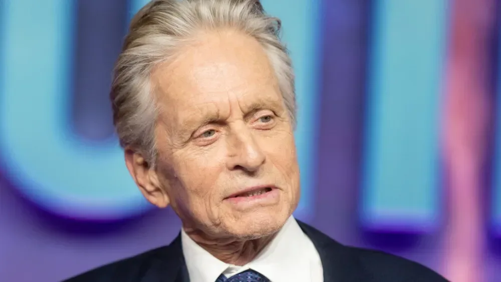 Michael Douglas discussing the nepo baby debate and the importance of good acting material