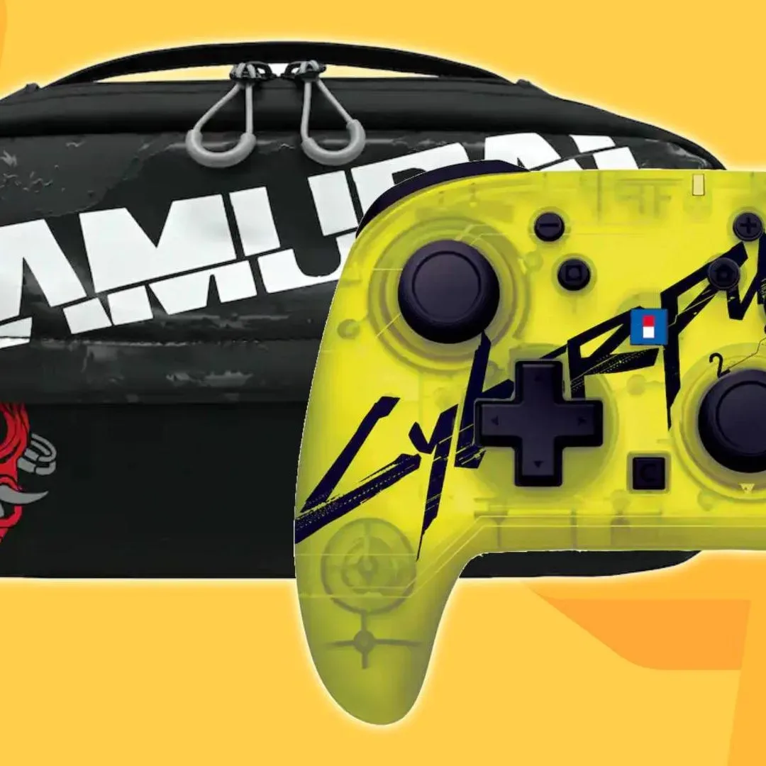 Hori Cyberpunk 2077 Samurai Adventure Pack carrying case for Nintendo Switch 2