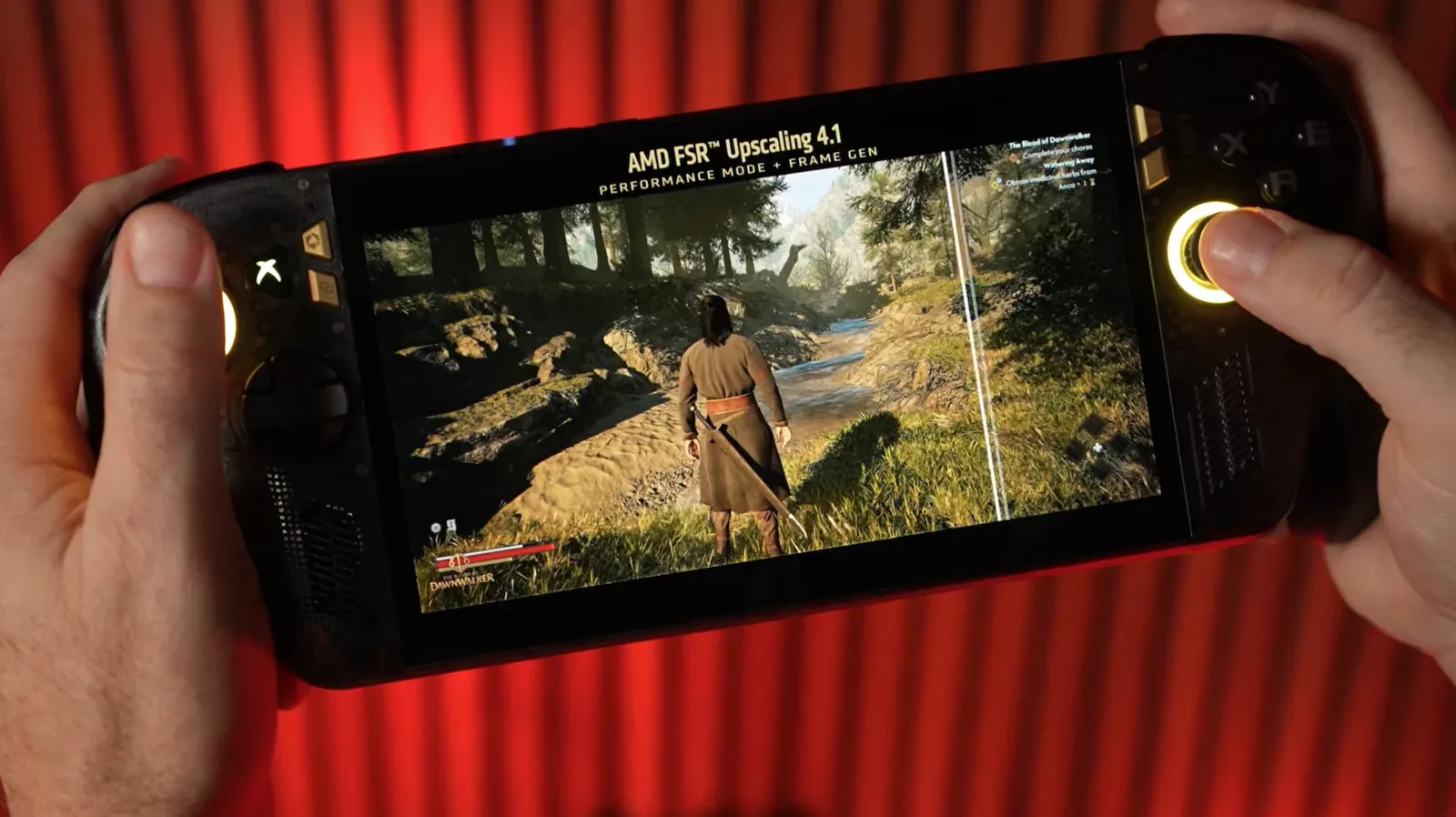 AMD FSR 4.1 graphic representing upscaling technology for Xbox hardware