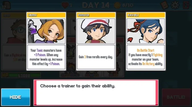 A shield-focused rock-type team strategy in Batomon Showdown