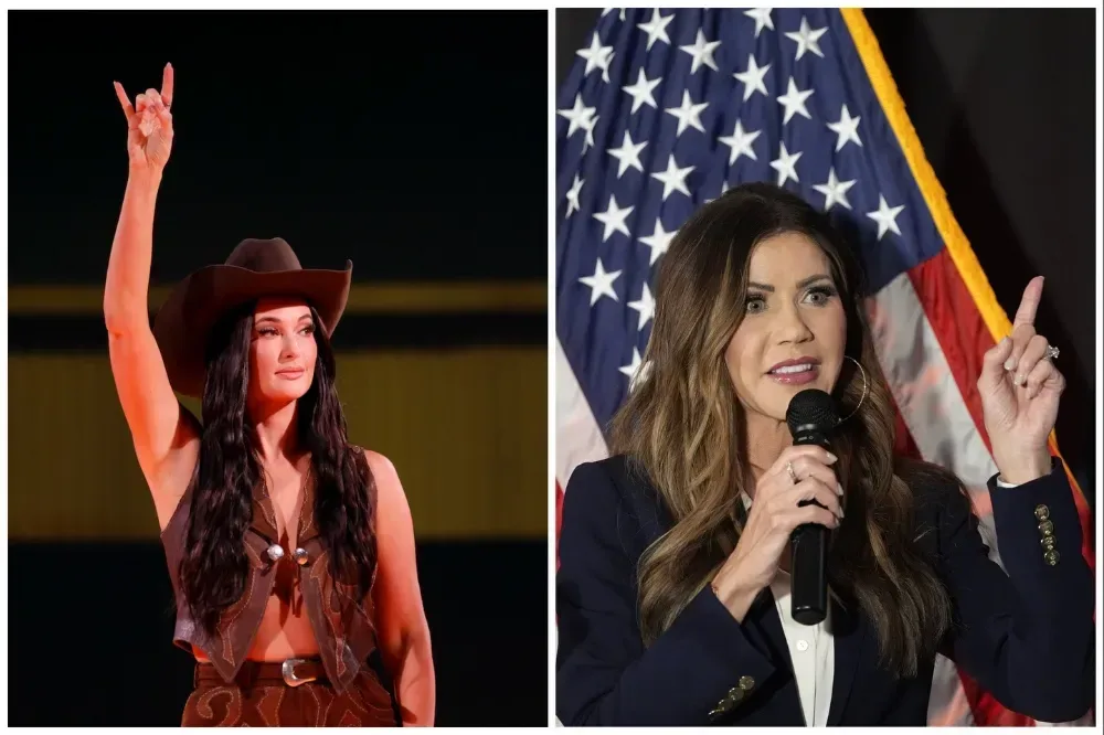 Kacey Musgraves performing onstage at a concert