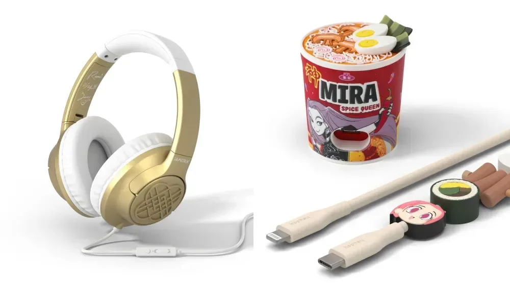 Soda can speaker inspired by the KPop Demon Hunters fictional K-pop universe