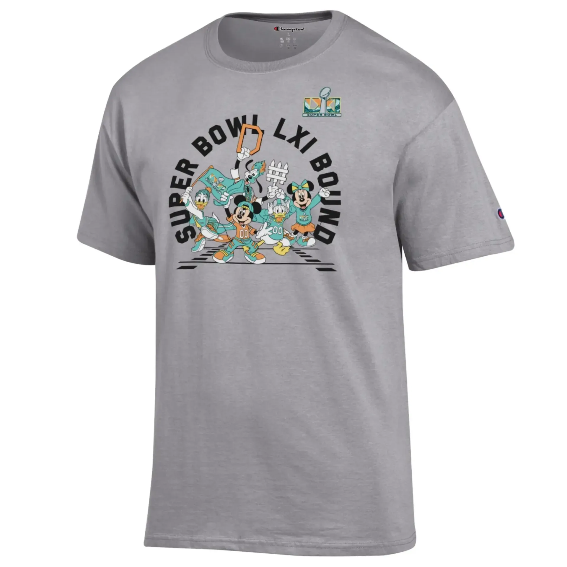 Mickey and Friends NFL merchandise in team colors
