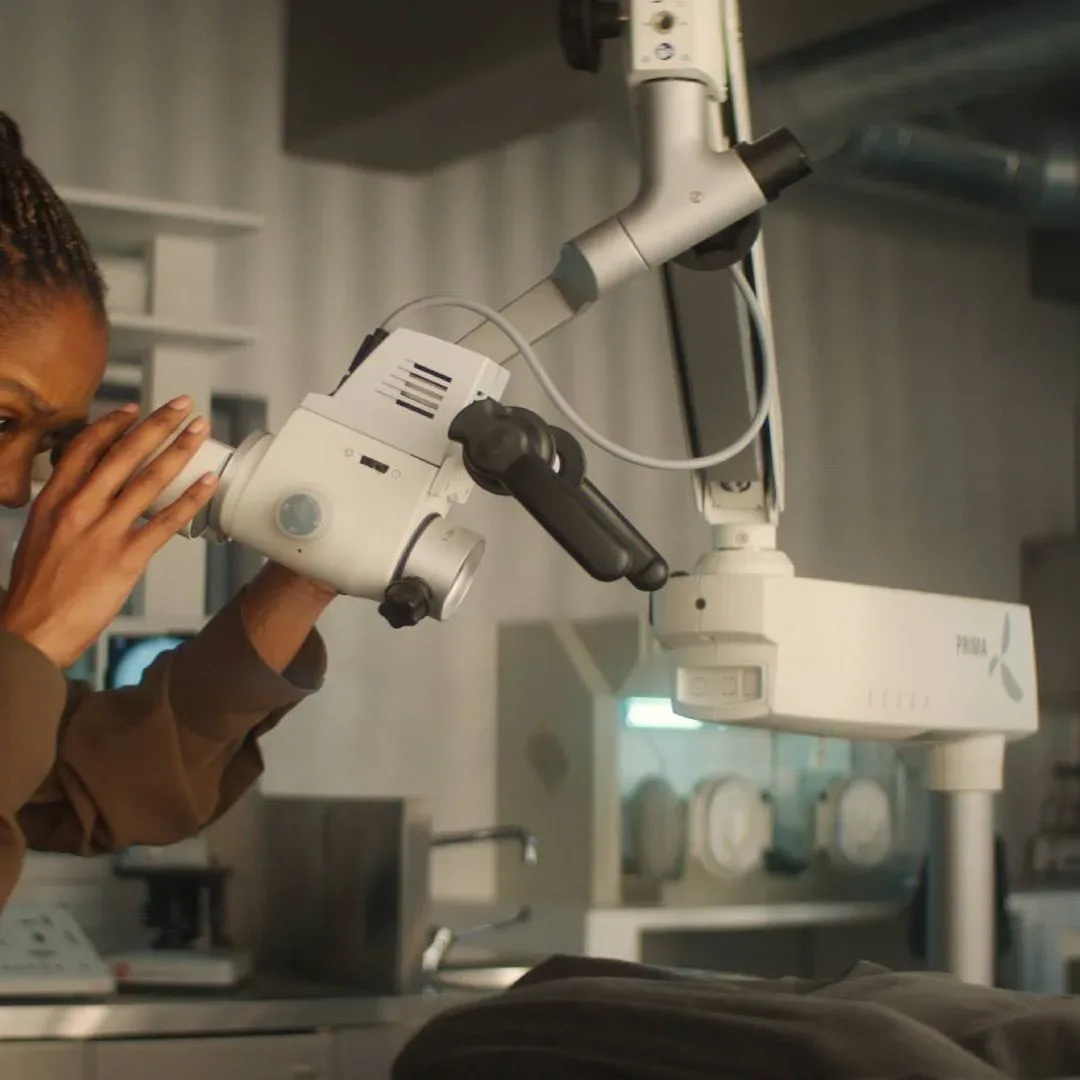 Naomi Ackie as Caitlyn Corr and Tom Rhys Harries as Matt Hagen in Clayface
