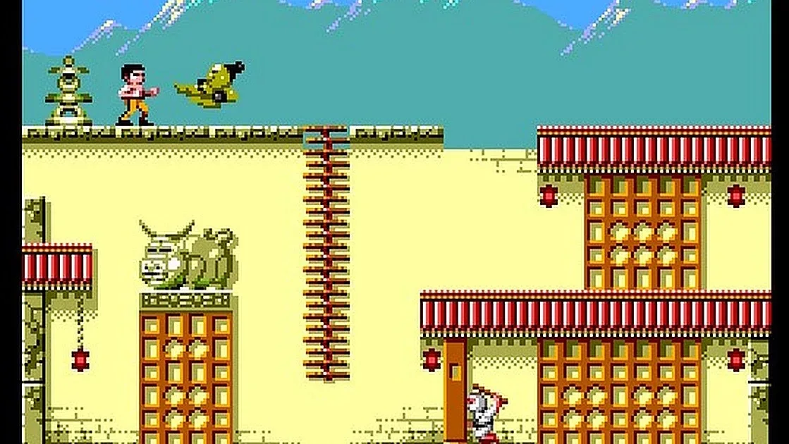 Amiga OCS version of Bruce Lee using Master System-style 16-color characters