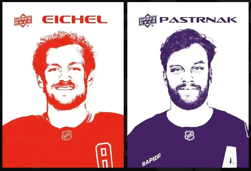 Stencils foil hockey card insert from 2026-27 Upper Deck Series 1