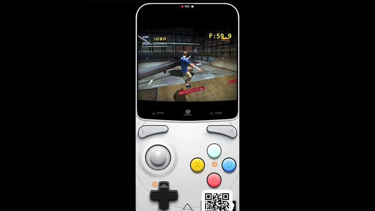 iFly Dreamcast emulator interface on an iPhone