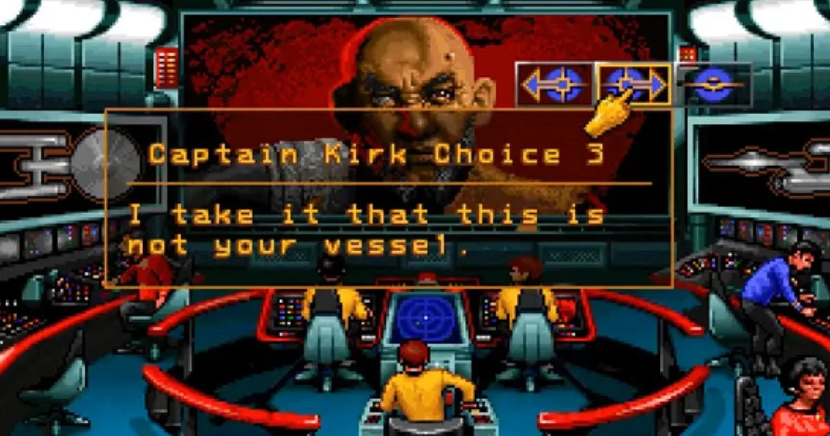 Amiga computer setup displaying Star Trek: Judgment Rites