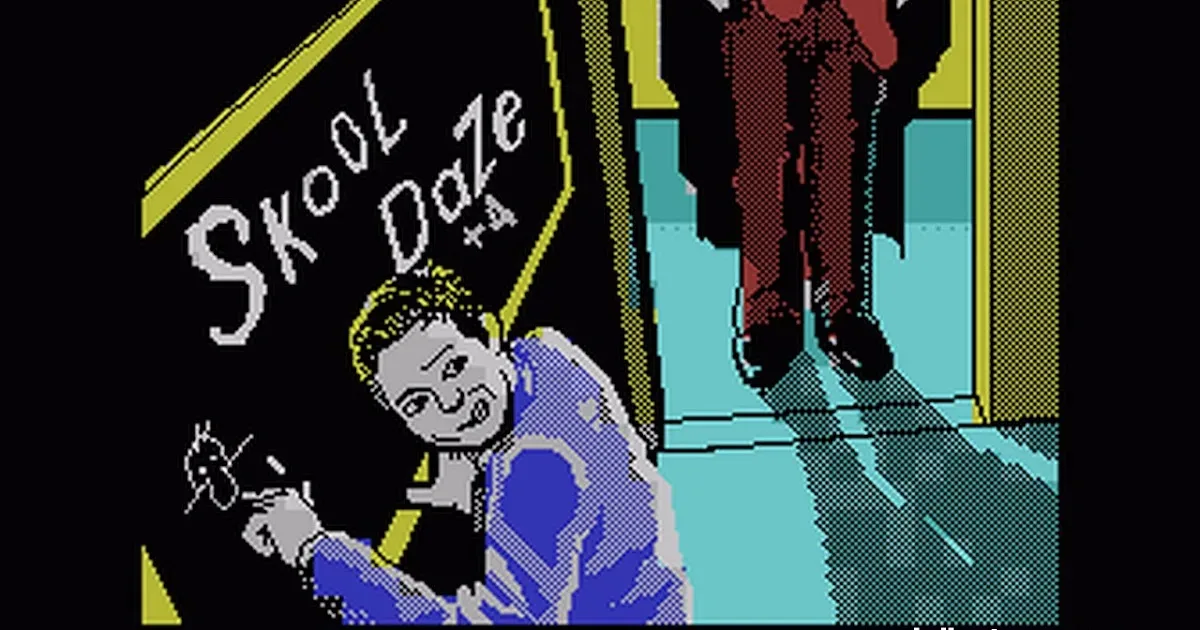 Refreshed Skool Daze graphics for the Commodore Plus/4