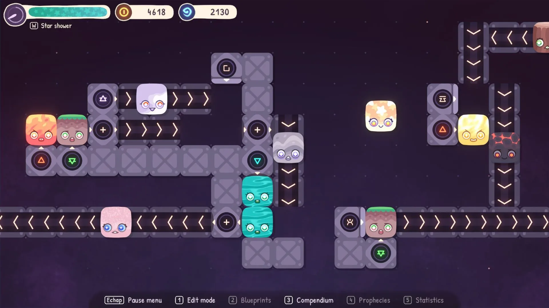 Fakutori compendium showing elemental discoveries