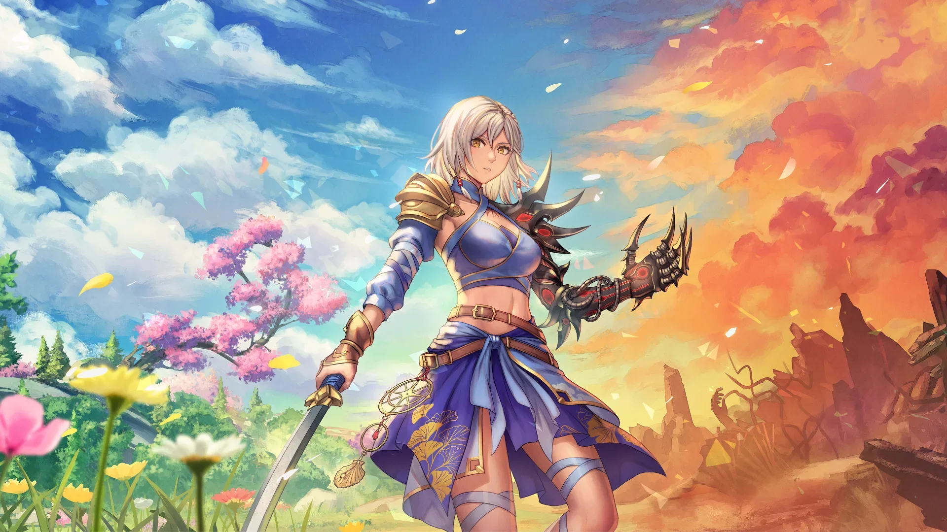 Edge of Memories combat scene from the updated release-date materials