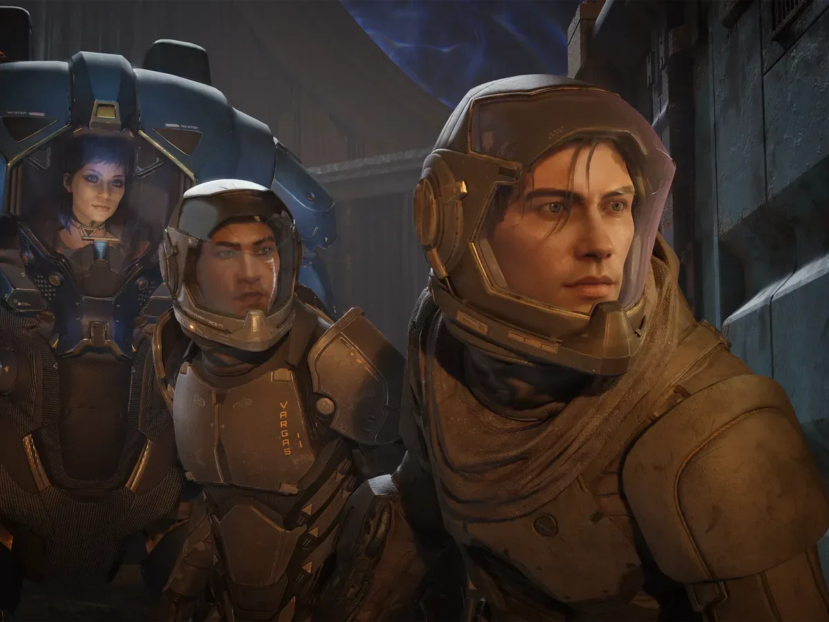 Side-by-side comparison of previous and updated male Jun Aslan models in Exodus
