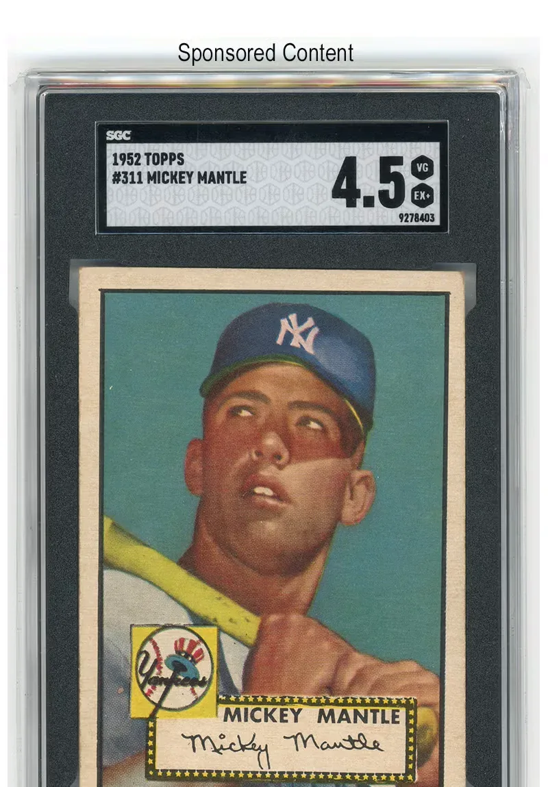 Richmond Auctions Enters Sports Card Market with Premier November Auction