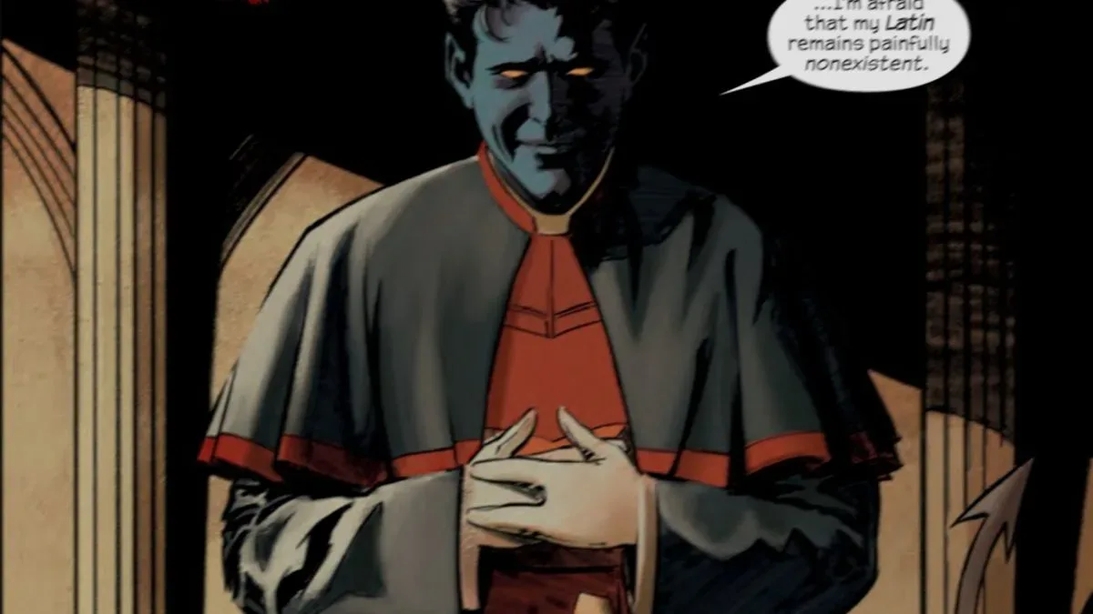 Nightcrawler, Magma and Cardinal Stryker in Midnight X-Men #1