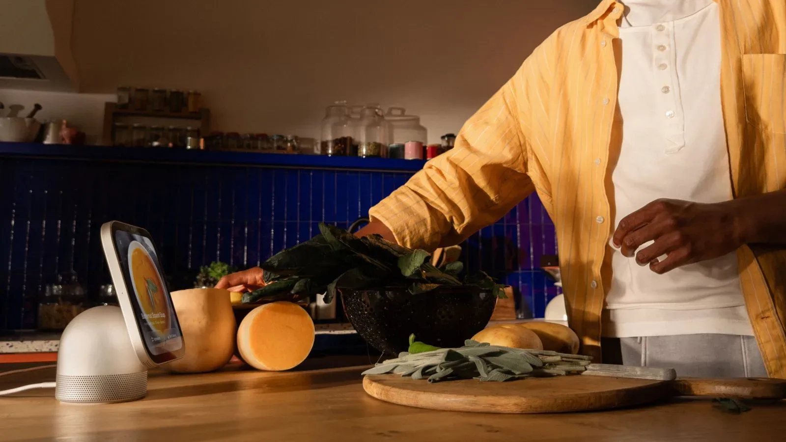 Apple HomeView displaying a guided recipe with several active kitchen timers