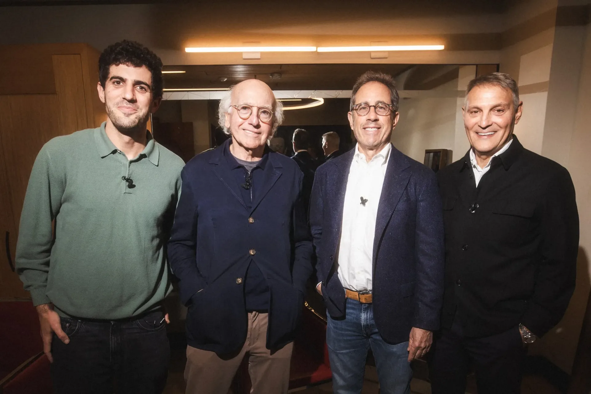 Ari Emanuel and Ben Persky with Larry David and Jerry Seinfeld for Rushmore Season 2