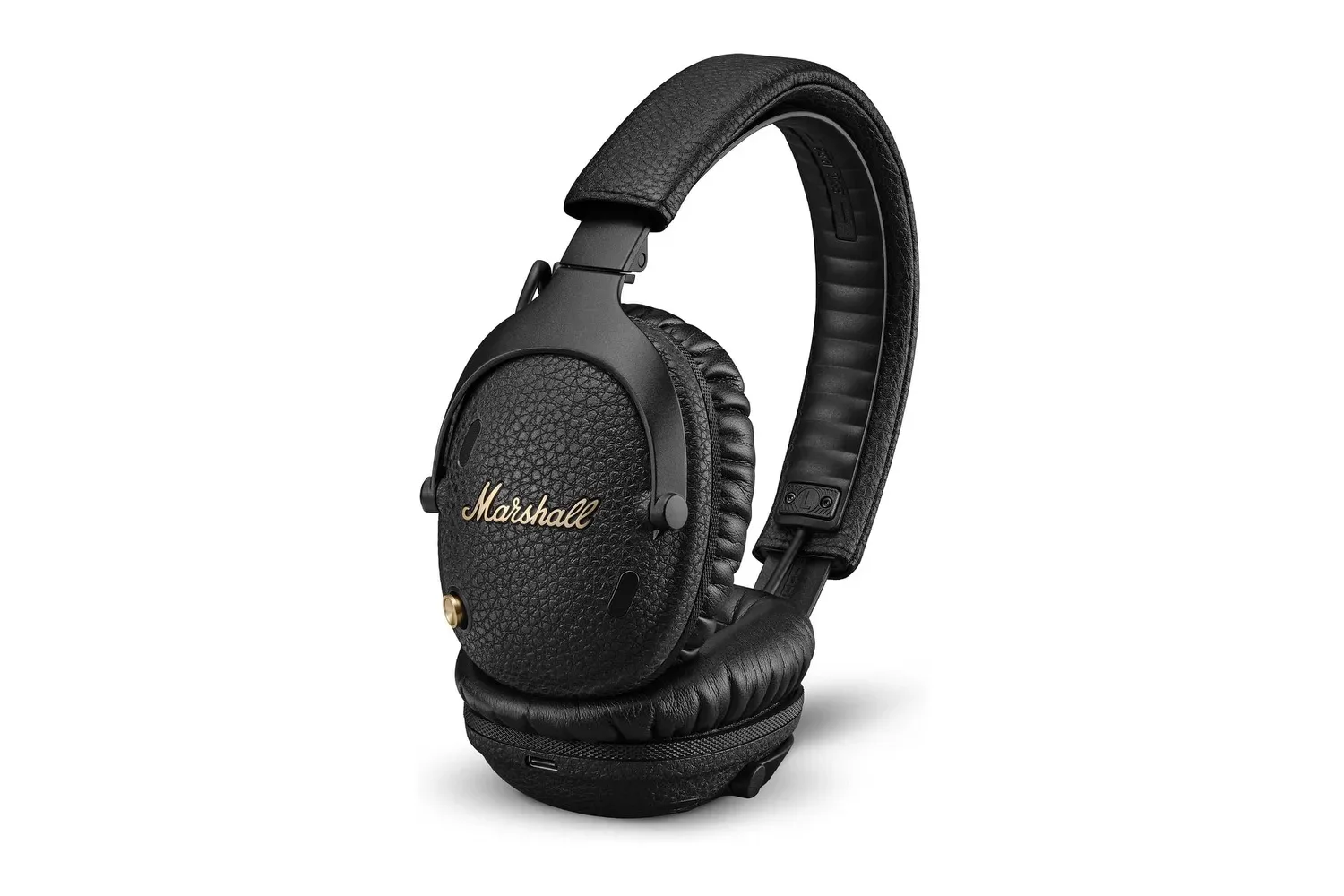 Marshall Monitor III ANC wireless over-ear headphones folded for travel