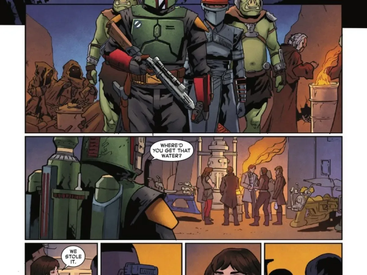 Boba Fett faces conflict in Mos Espa in Star Wars comic issue #3