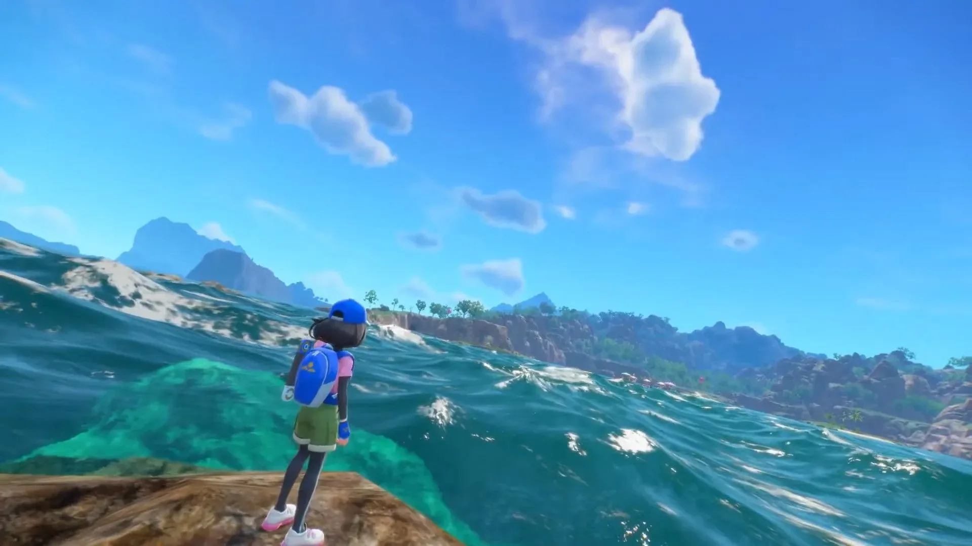 Ocean waves and an underwater biome represent the water-focused setting discussed for Pokémon Winds and Waves