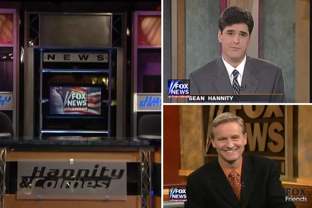 Historic Fox News Channel launch-era promotional imagery featuring early on-air personalities