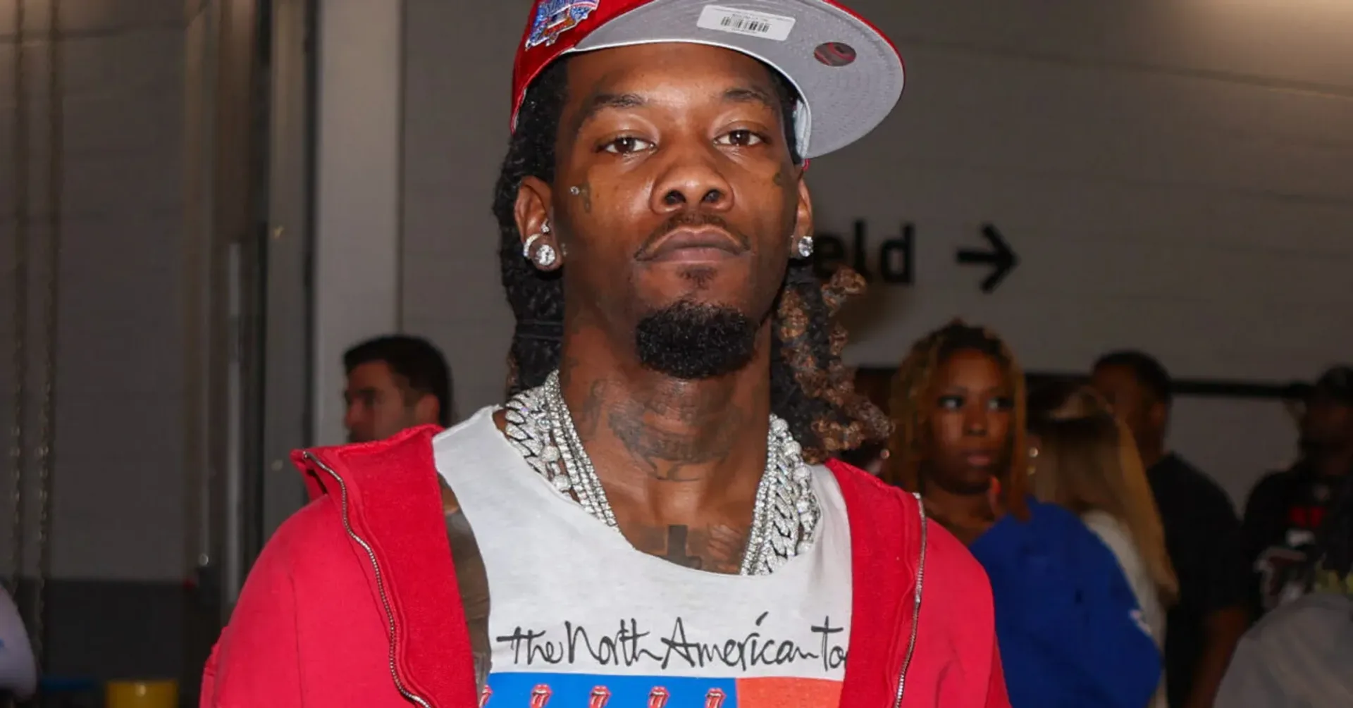 Offset at a blackjack table in a staged promotional video