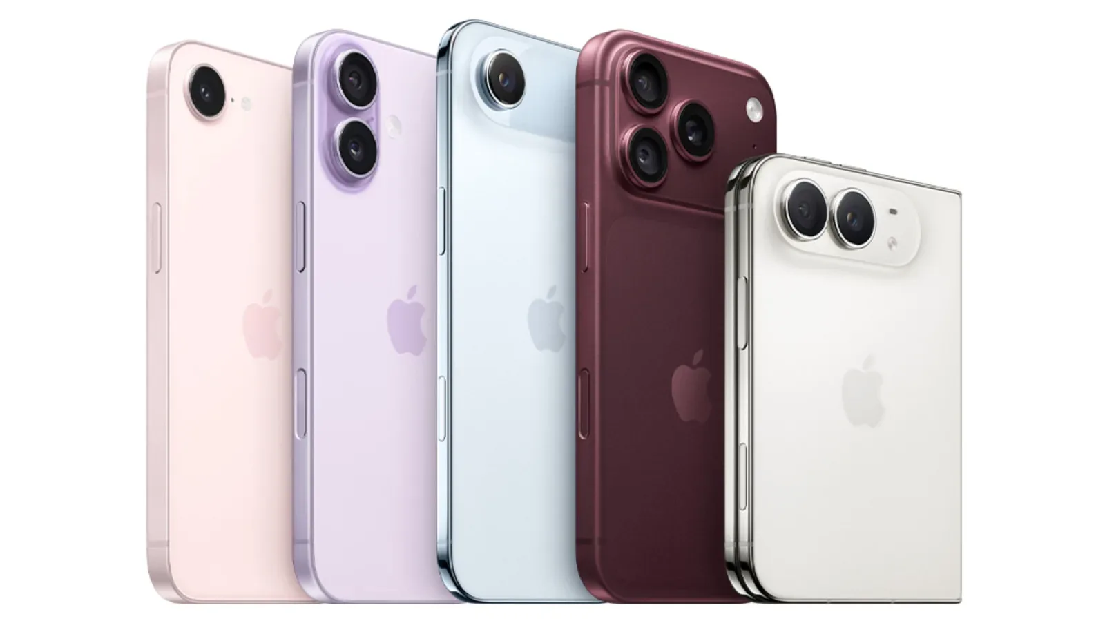 Apple iPhone Duo shown unfolded with its matte interior display