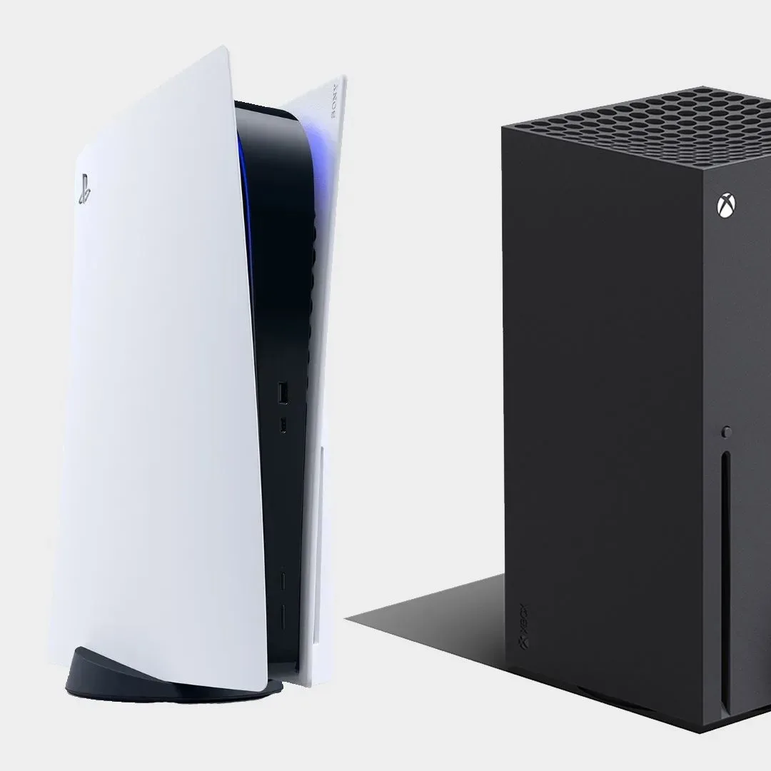 Retail console price tags illustrating record average Xbox and PlayStation selling prices