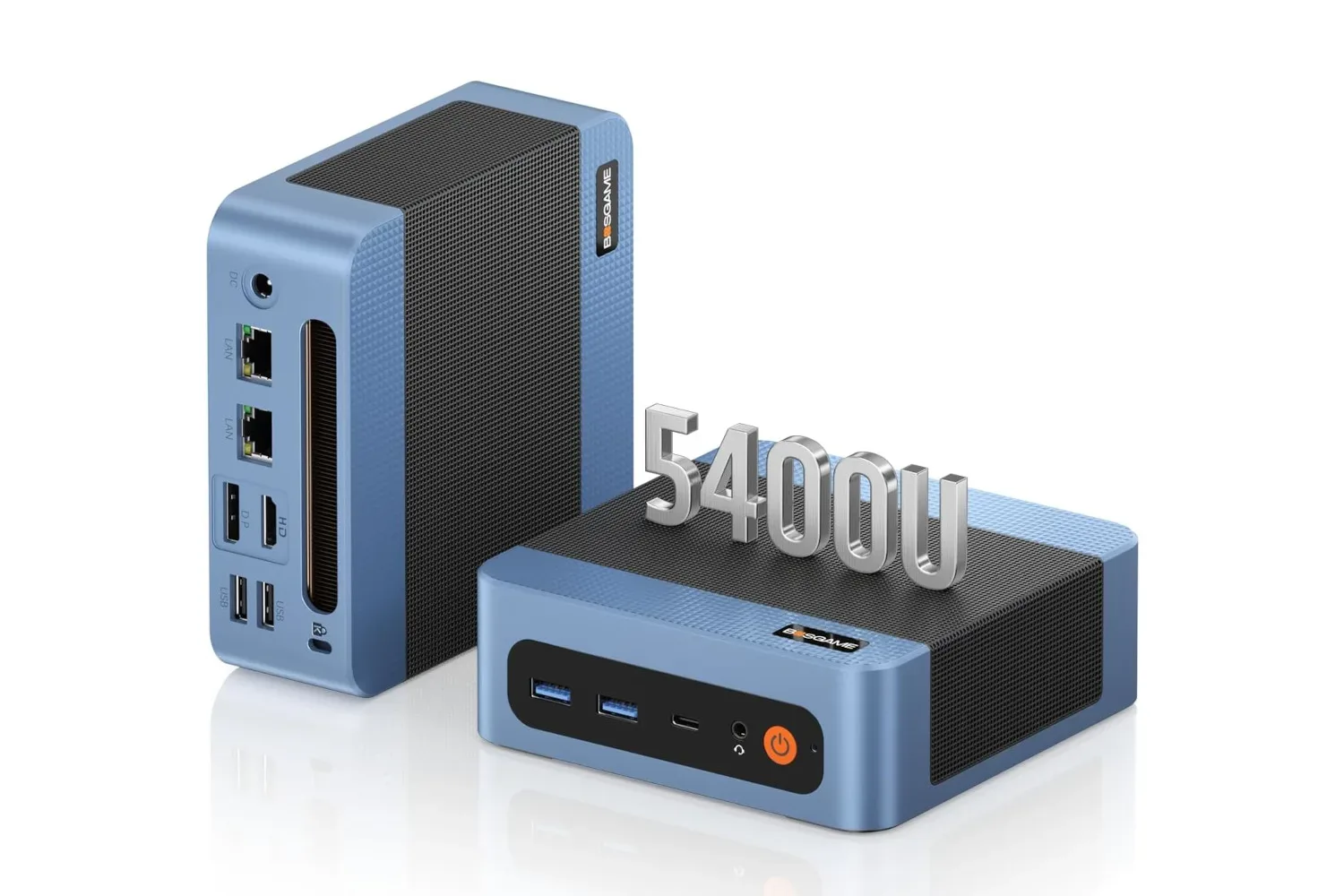 BosGame E5 Plus mini PC with Windows 11 Pro, Ryzen 3 5400U and triple 4K display support