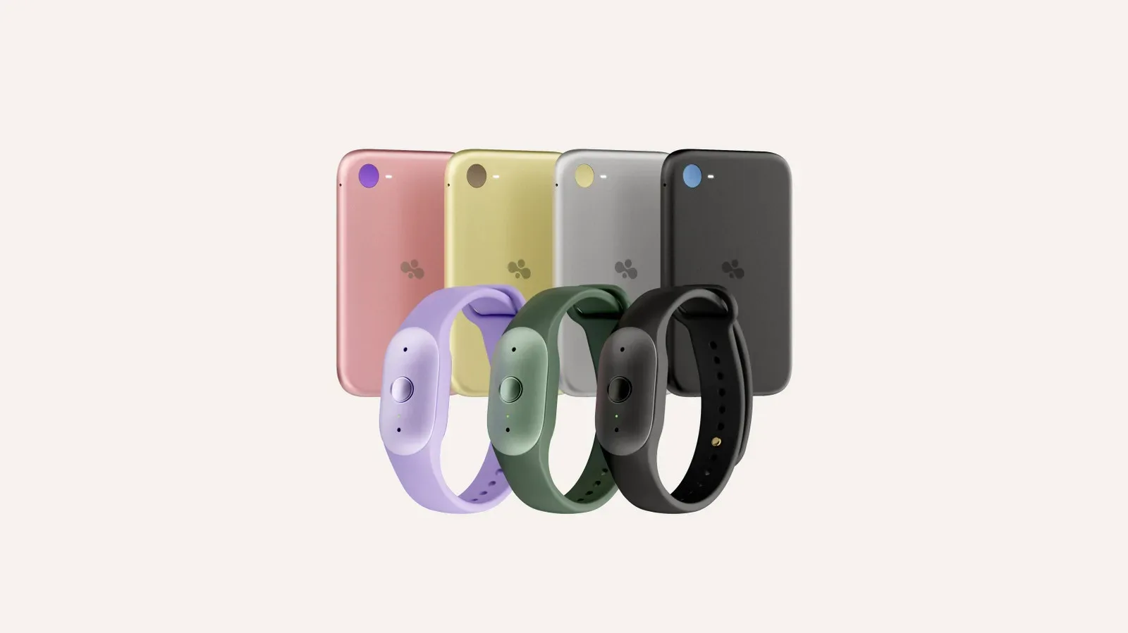 Bee Frontier wearable AI note-taking module with clip and bracelet attachments