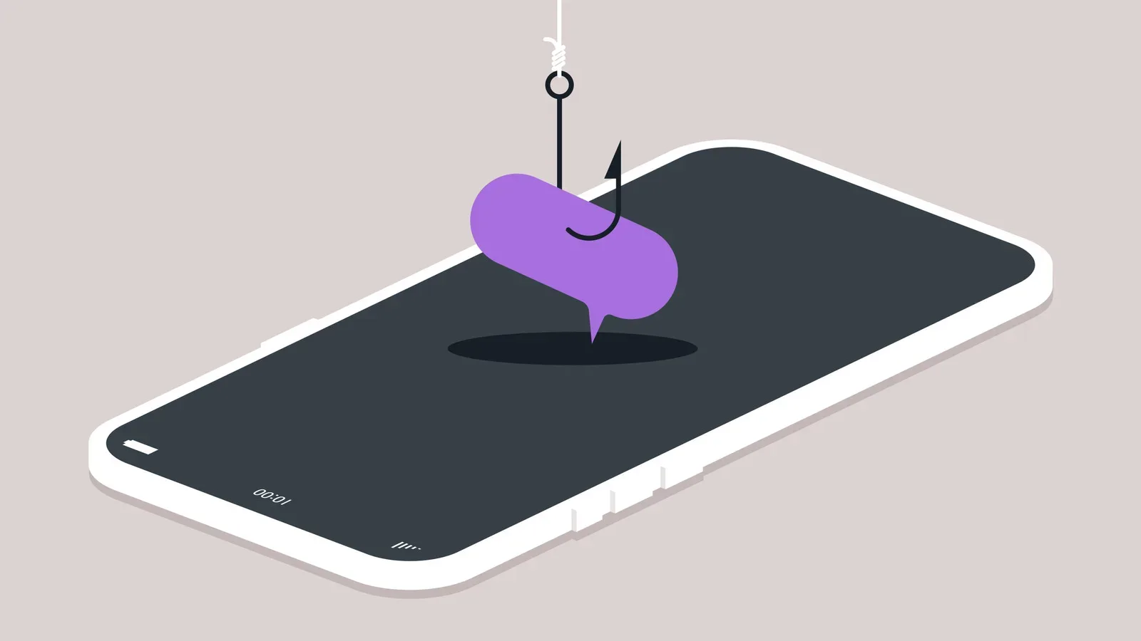 A smartphone displaying a suspicious wrong-number text message
