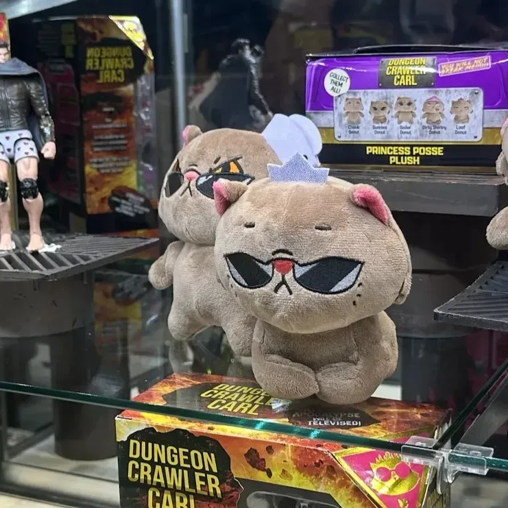 Princess Donut plush blind-box variants displayed at NYCC