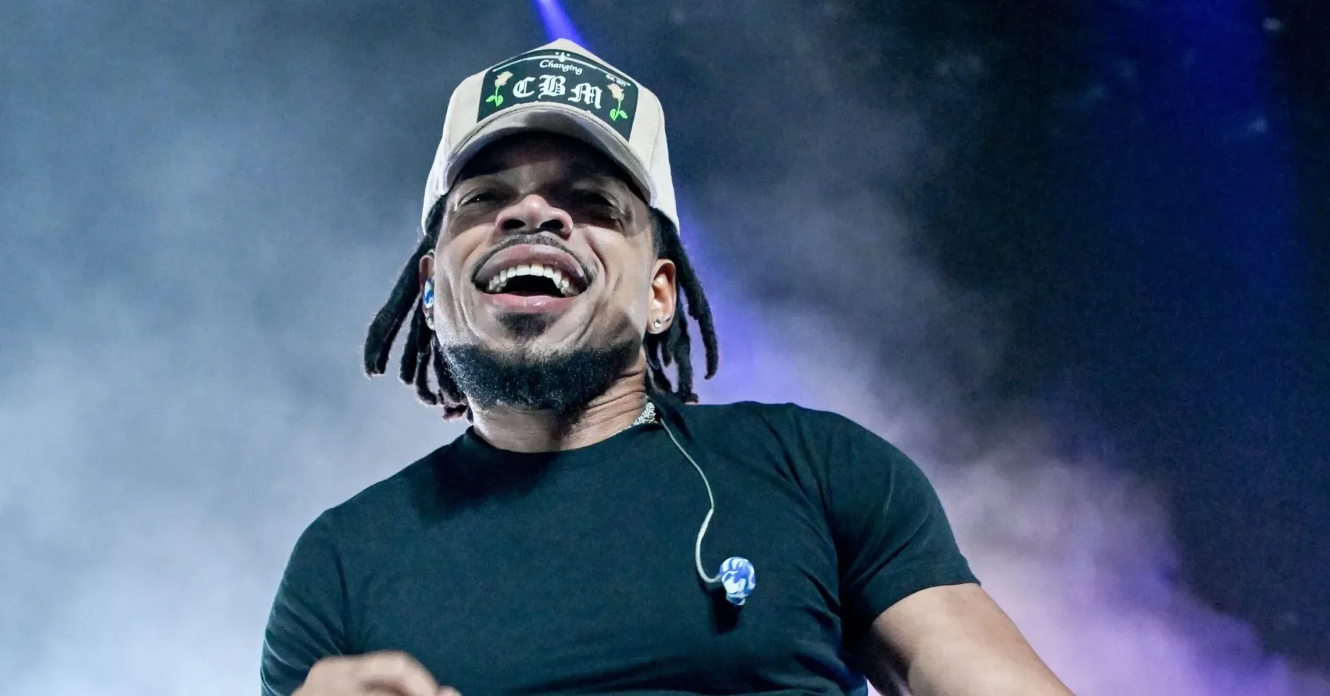 Chance The Rapper performing during the Coloring Book tenth-anniversary tour
