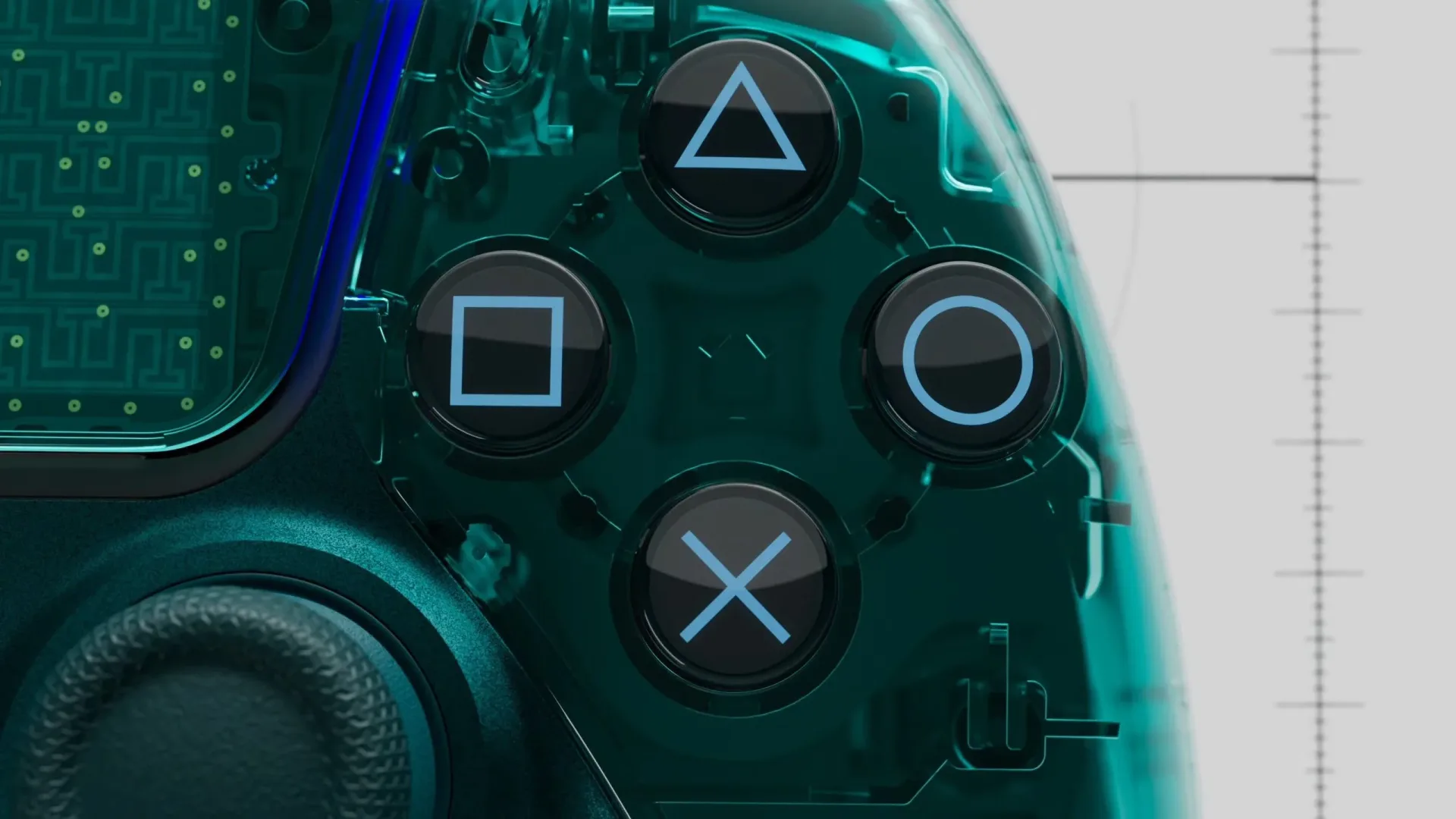 PlayStation Prism DualSense controller in a translucent color finish