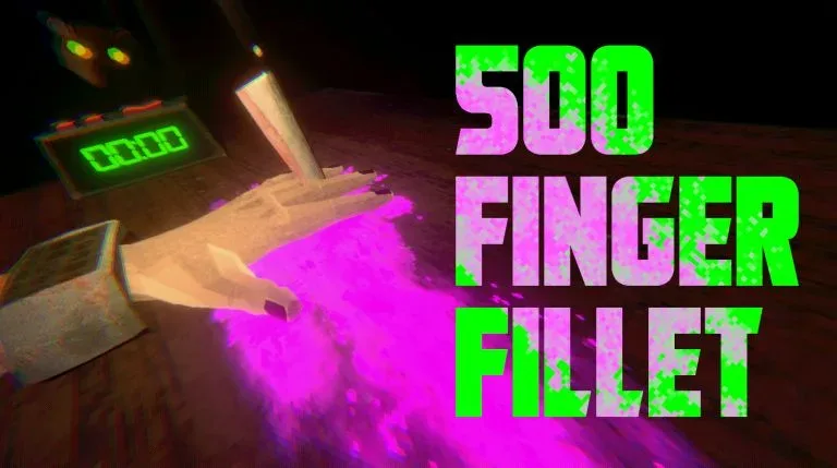500 Finger Fillet horror roguelite promotional artwork
