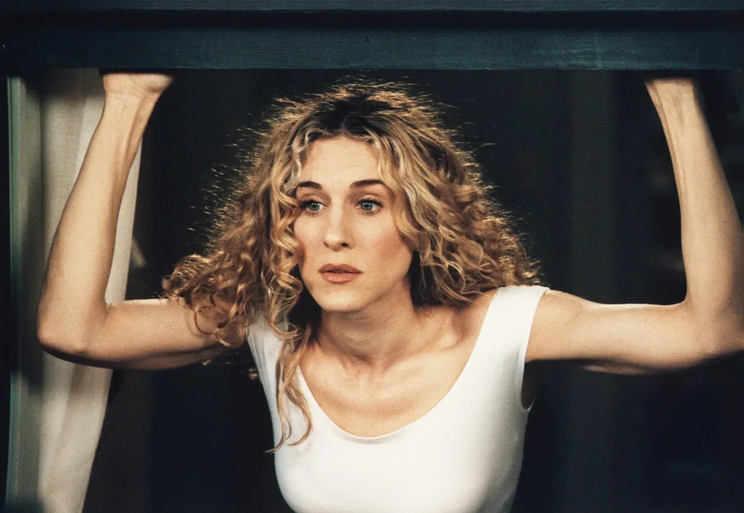 Sarah Jessica Parker as Carrie Bradshaw in a television costume