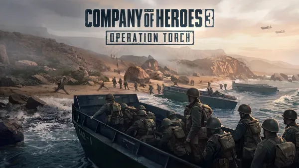 Company of Heroes 3: Operation Torch campaign artwork showing American forces in North Africa
