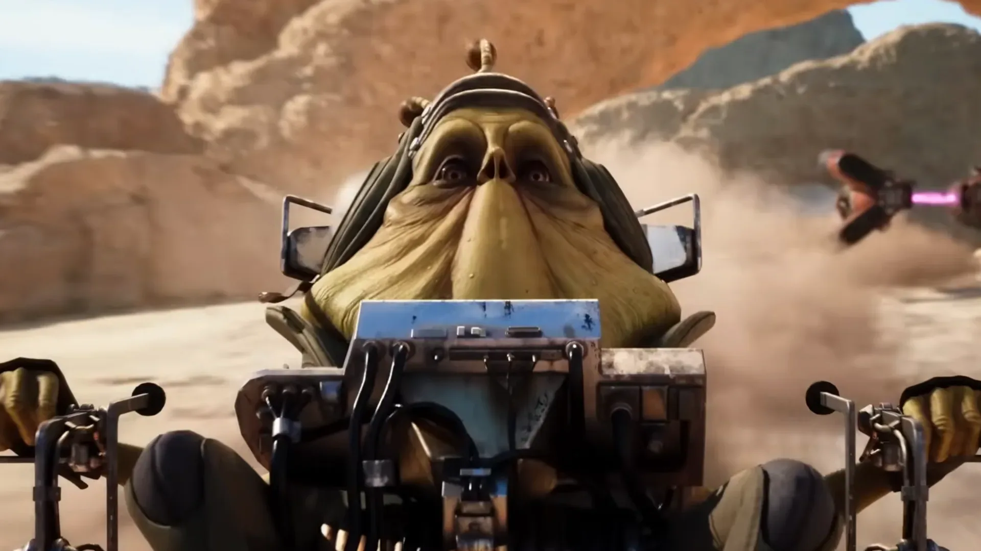 Star Wars: Galactic Racer high-speed race scene